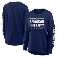 Dallas Cowboys Women's Hometown Legacy Long Sleeve T-Shirt - Navy - Fanatics