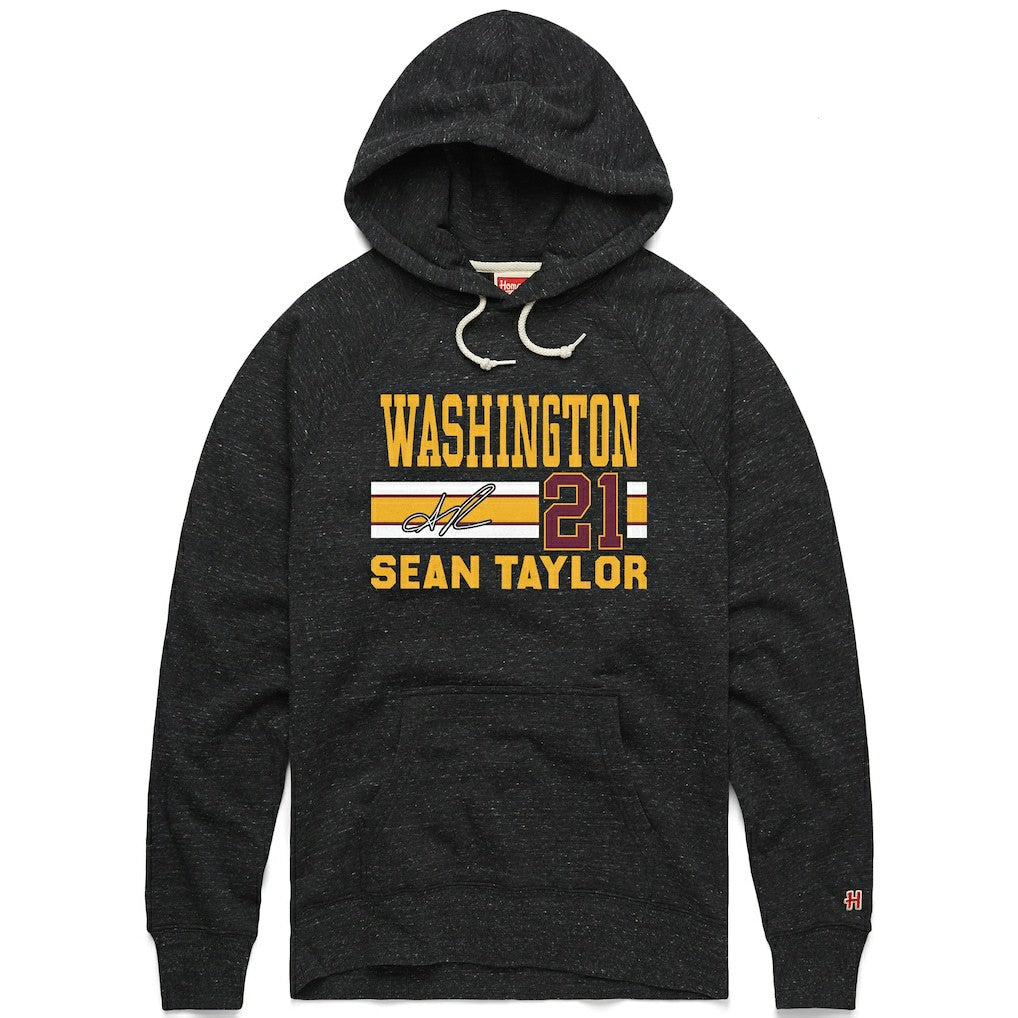 Sean Taylor Washington Commanders Homage Unisex Name & Number Tri-Blend Pullover Hoodie - Charcoal - NFL