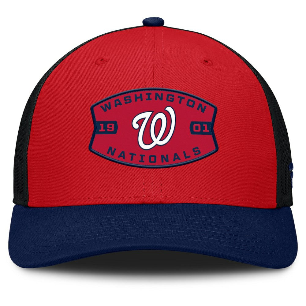 Washington Nationals Fanatics Cutoff Adjustable Trucker Hat Outlet