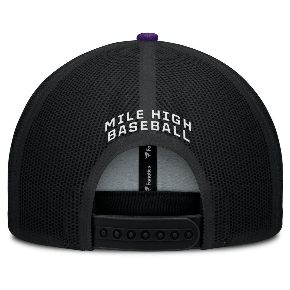 Colorado Rockies Fanatics Cutoff Adjustable Trucker Hat Outlet