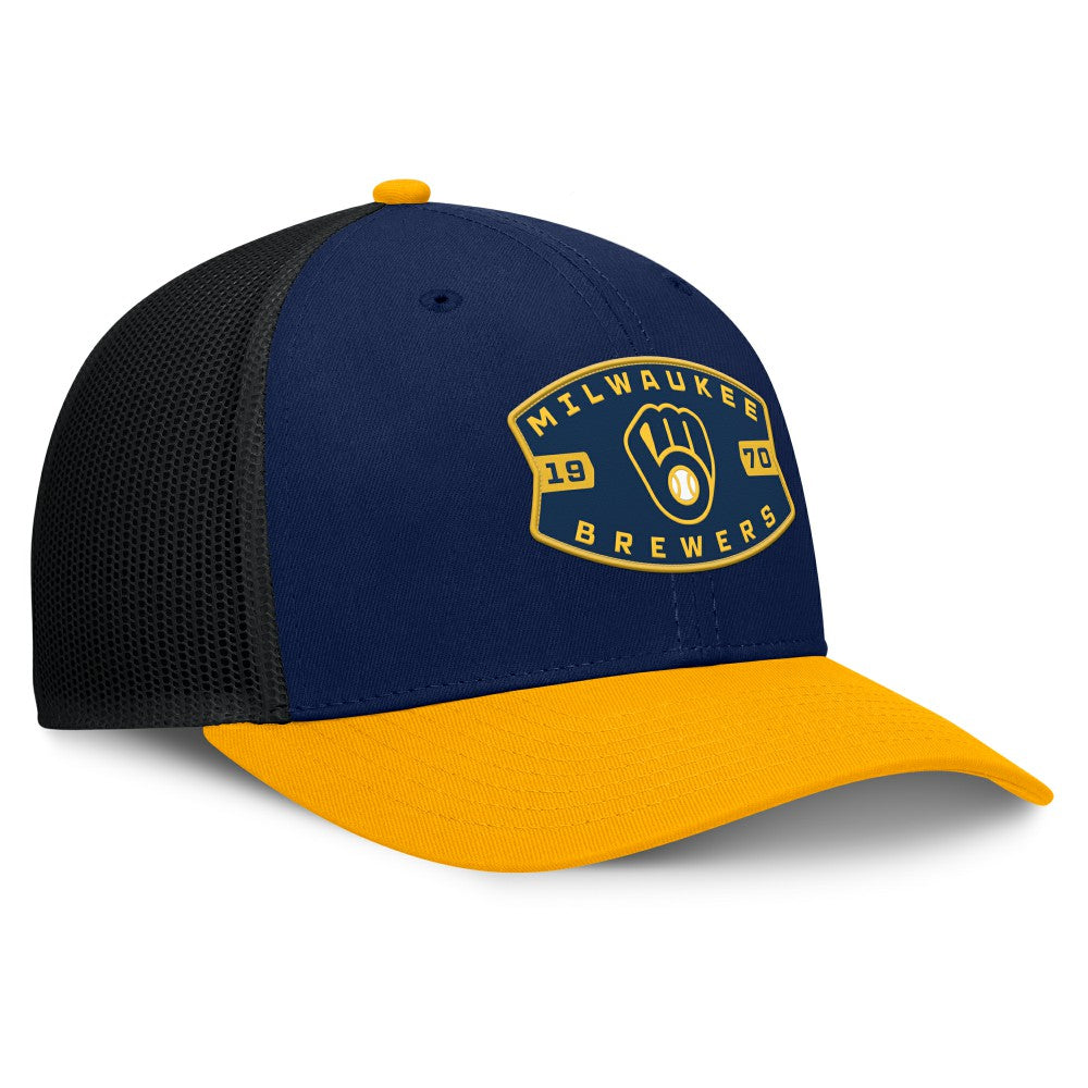 Milwaukee Brewers Fanatics Cutoff Adjustable Trucker Hat Outlet