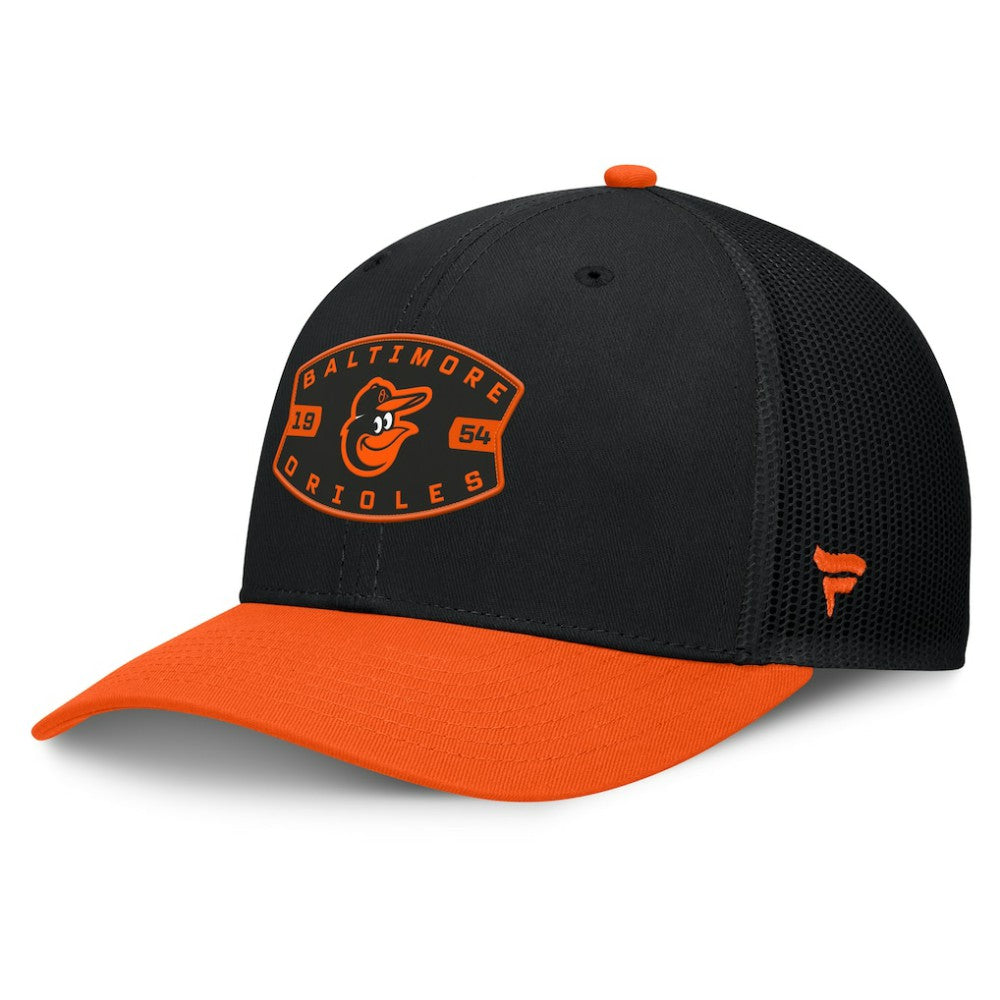 Baltimore Orioles Fanatics Cutoff Adjustable Trucker Hat for sale