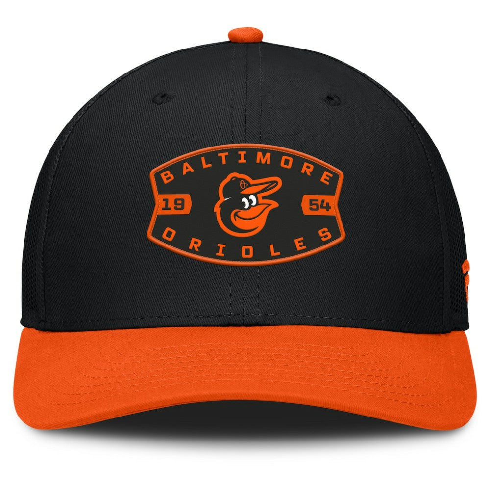 Baltimore Orioles Fanatics Cutoff Adjustable Trucker Hat for sale