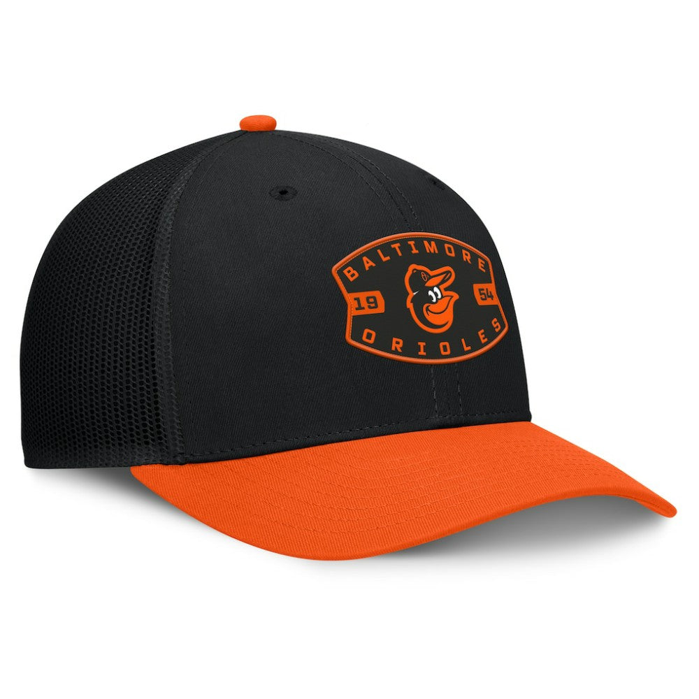 Baltimore Orioles Fanatics Cutoff Adjustable Trucker Hat for sale