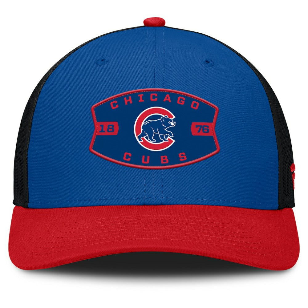 Chicago Cubs Fanatics Cutoff Adjustable Trucker Hat Outlet