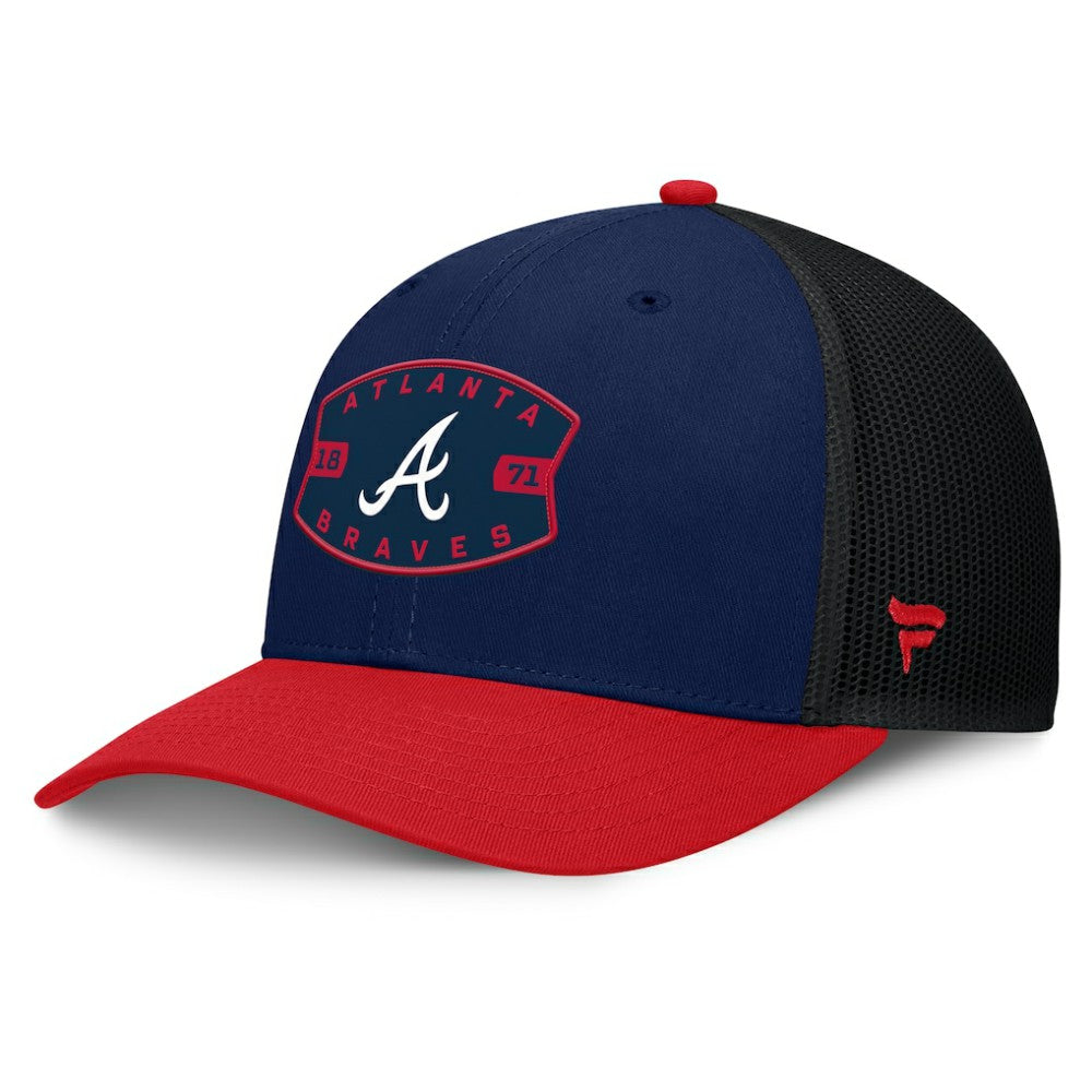 Atlanta Braves Fanatics Cutoff Adjustable Trucker Hat Discount