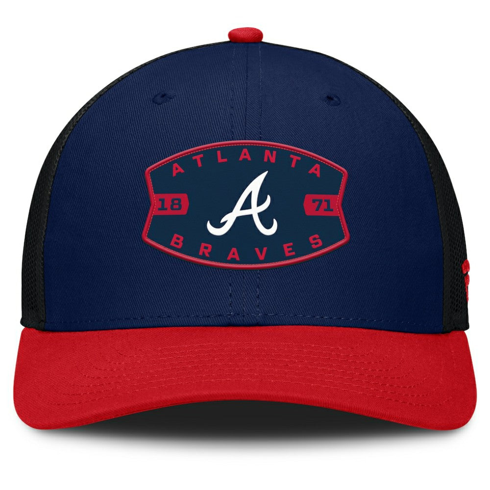 Atlanta Braves Fanatics Cutoff Adjustable Trucker Hat Discount