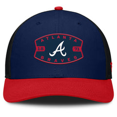 Atlanta Braves Fanatics Cutoff Adjustable Trucker Hat Discount