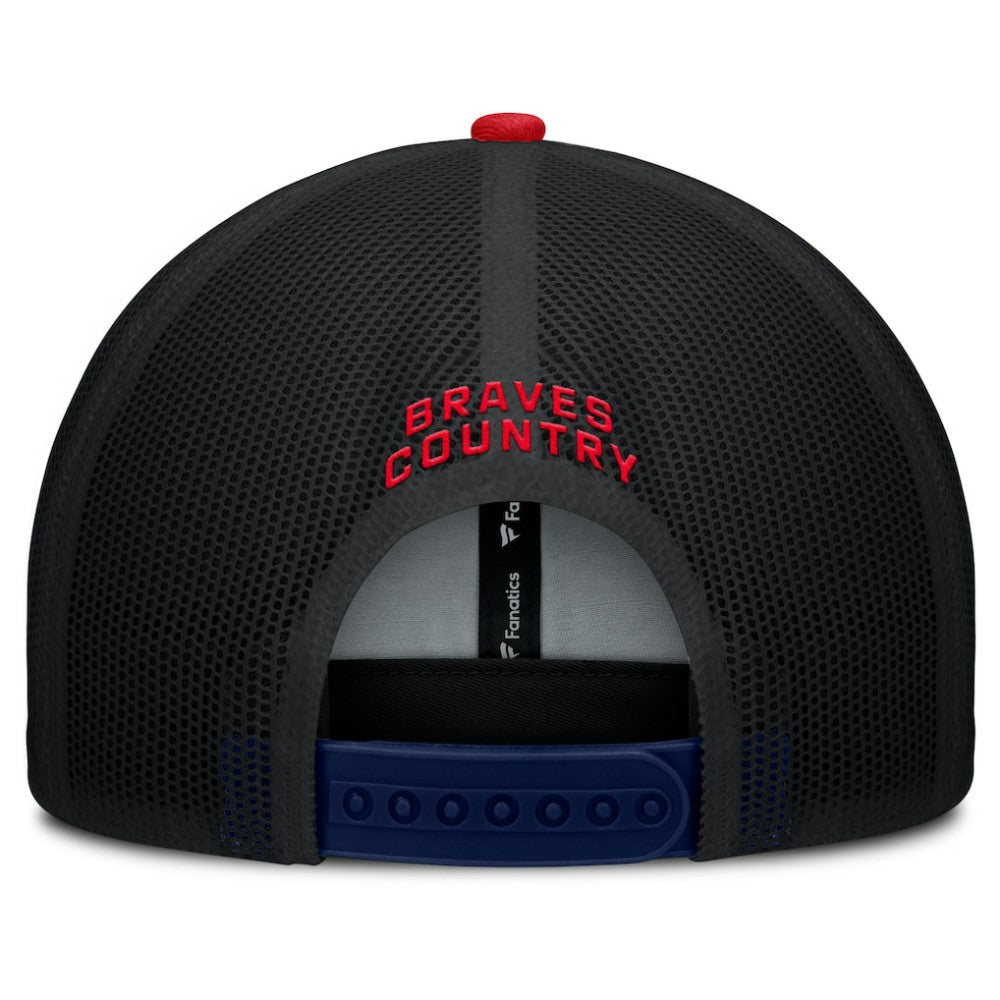 Atlanta Braves Fanatics Cutoff Adjustable Trucker Hat Discount