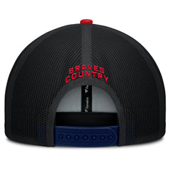Atlanta Braves Fanatics Cutoff Adjustable Trucker Hat Discount