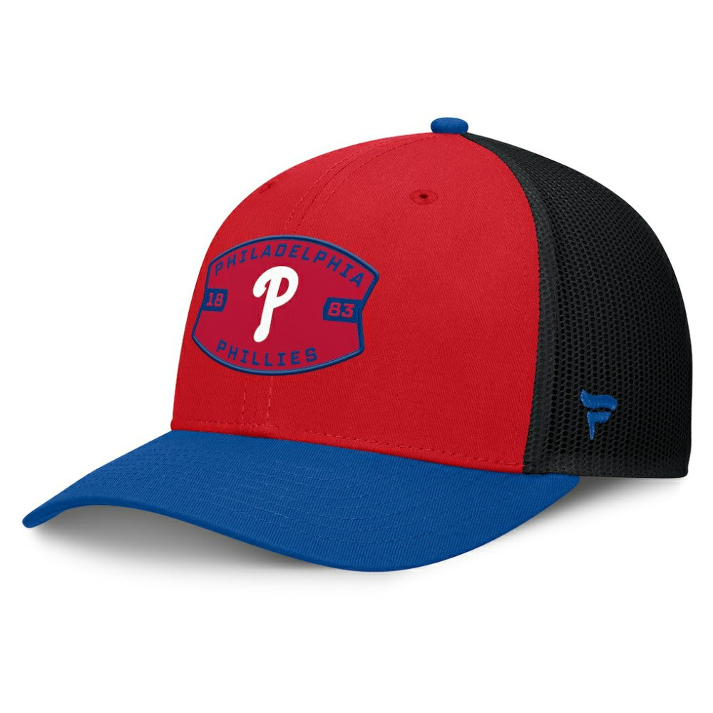Philadelphia Phillies Fanatics Cutoff Adjustable Trucker Hat Outlet