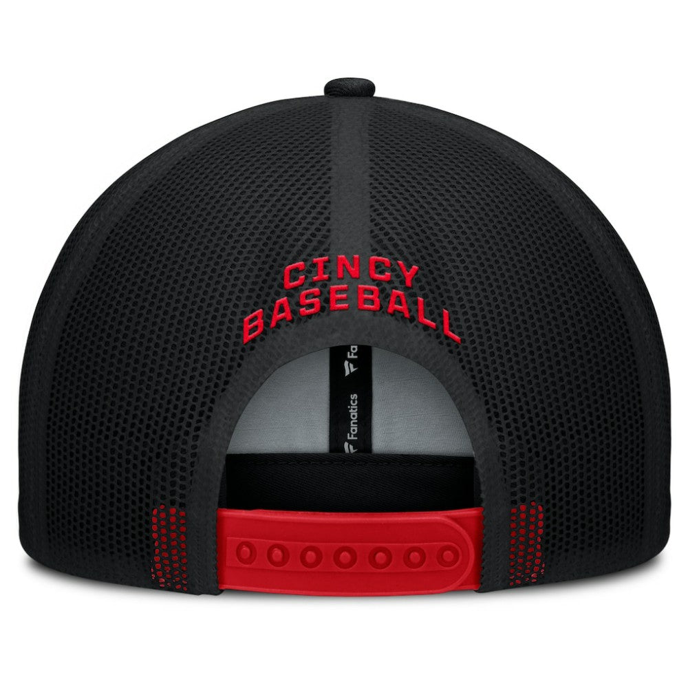 Cincinnati Reds Fanatics Cutoff Adjustable Trucker Hat Near Me