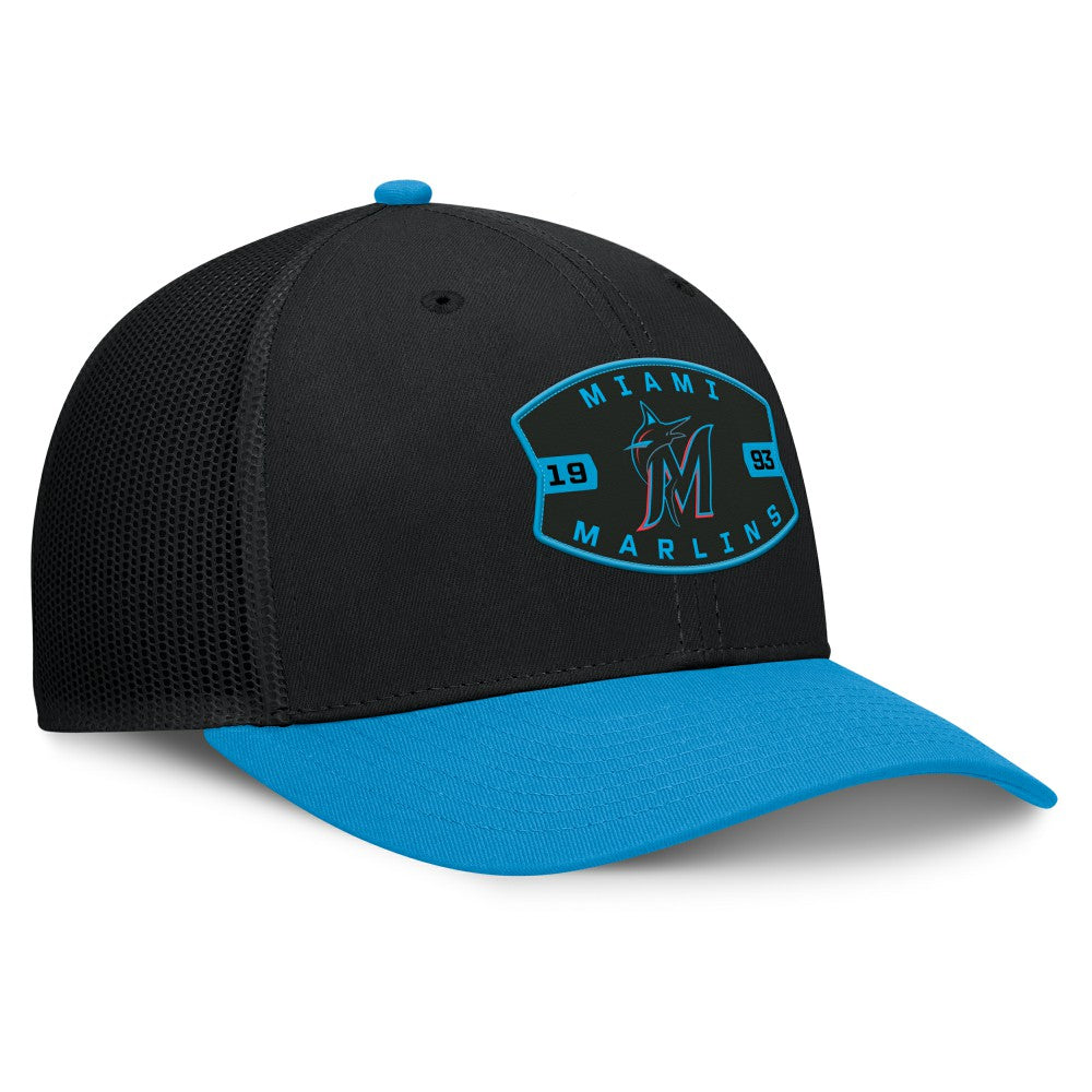Miami Marlins Fanatics Cutoff Adjustable Trucker Hat for sale