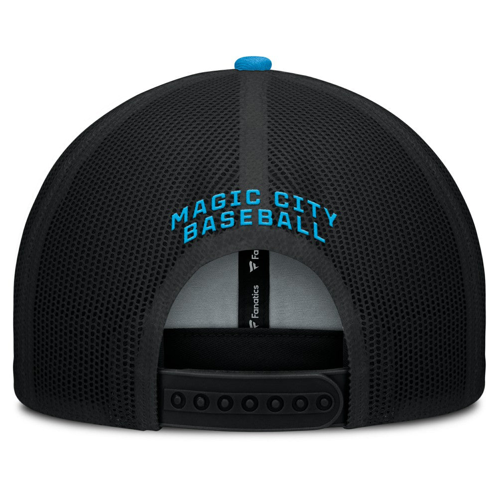 Miami Marlins Fanatics Cutoff Adjustable Trucker Hat for sale