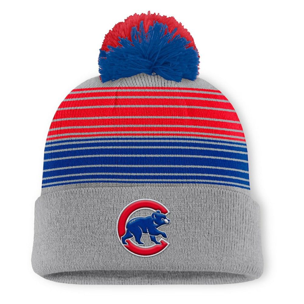 Chicago Cubs Fanatics Balk Cuffed Knit Hat with Pom Outlet