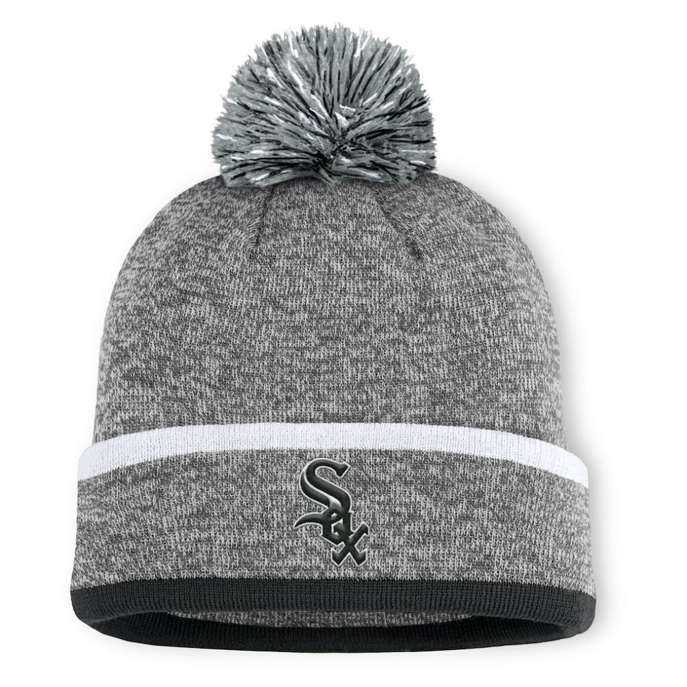 Chicago White Sox Fanatics Backstop Cuffed Knit Hat with Pom for sale