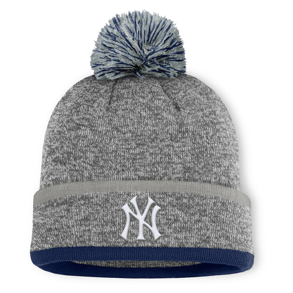 New York Yankees Fanatics Backstop Cuffed Knit Hat with Pom Outlet