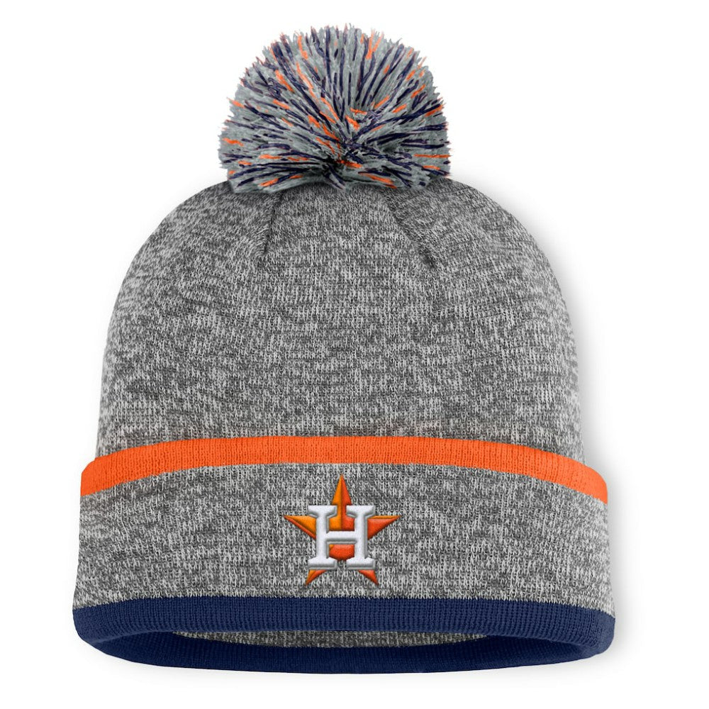 Houston Astros Fanatics Backstop Cuffed Knit Hat with Pom for sale