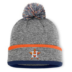Houston Astros Fanatics Backstop Cuffed Knit Hat with Pom for sale