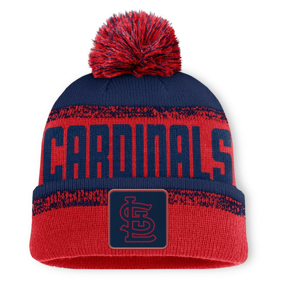 St. Louis Cardinals Fanatics No-Doubter Cuffed Knit Hat with Pom for sale