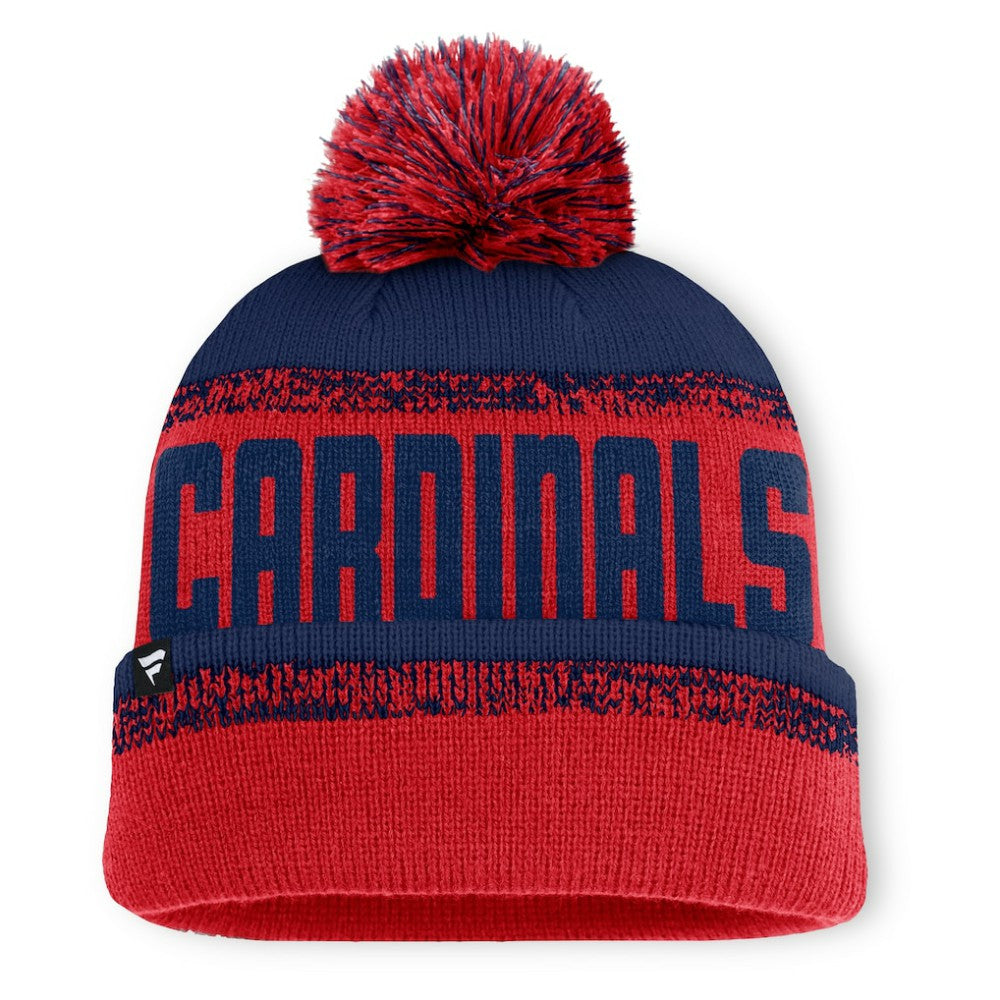 St. Louis Cardinals Fanatics No-Doubter Cuffed Knit Hat with Pom for sale