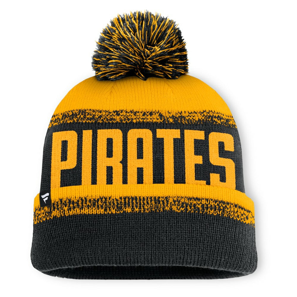Pittsburgh Pirates Fanatics No-Doubter Cuffed Knit Hat with Pom for sale
