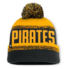 Pittsburgh Pirates Fanatics No-Doubter Cuffed Knit Hat with Pom for sale