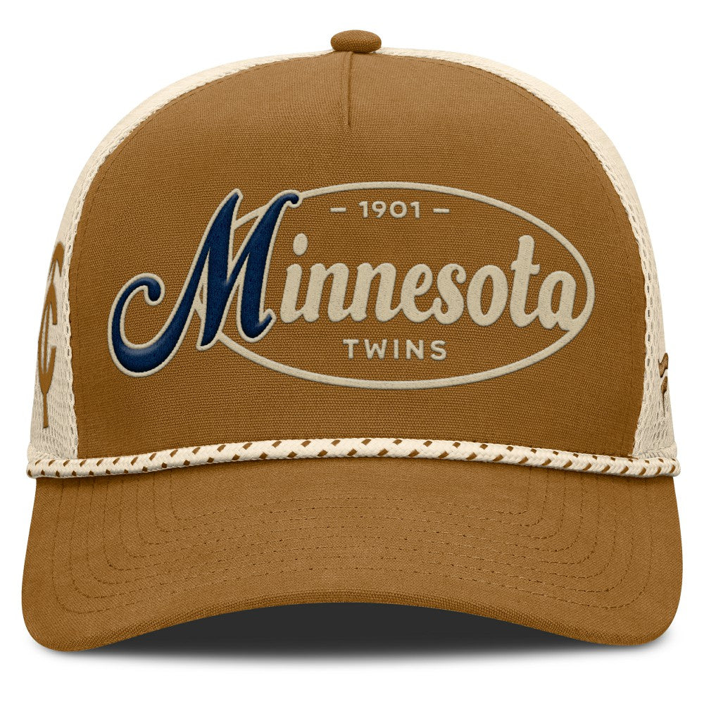 Minnesota Twins Fanatics A-Frame Trucker Adjustable Hat for sale