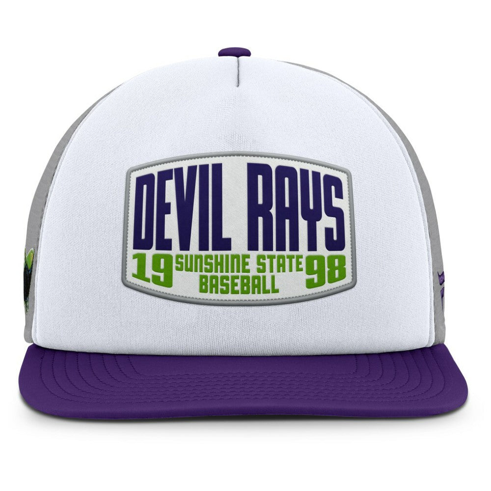 Tampa Bay Rays Fanatics Cranked Foam Front Patch Trucker Adjustable Hat for sale