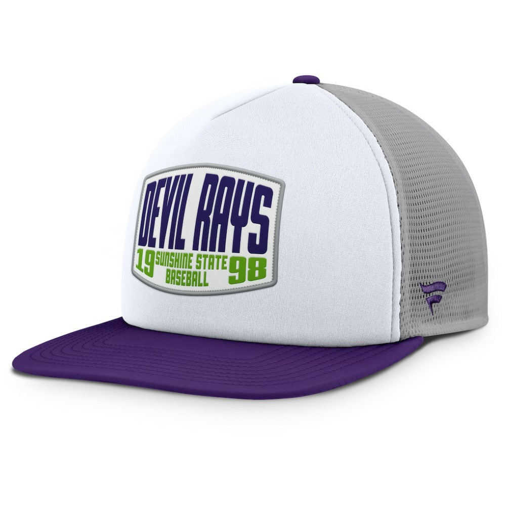 Tampa Bay Rays Fanatics Cranked Foam Front Patch Trucker Adjustable Hat for sale