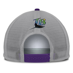 Tampa Bay Rays Fanatics Cranked Foam Front Patch Trucker Adjustable Hat for sale