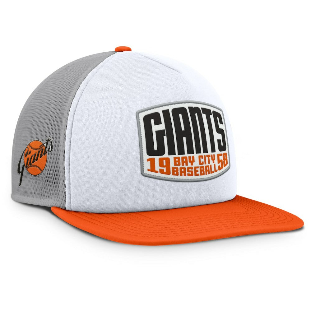 San Francisco Giants Fanatics Cranked Foam Front Patch Trucker Adjustable Hat Discount