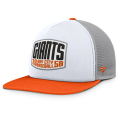 San Francisco Giants Fanatics Cranked Foam Front Patch Trucker Adjustable Hat Discount