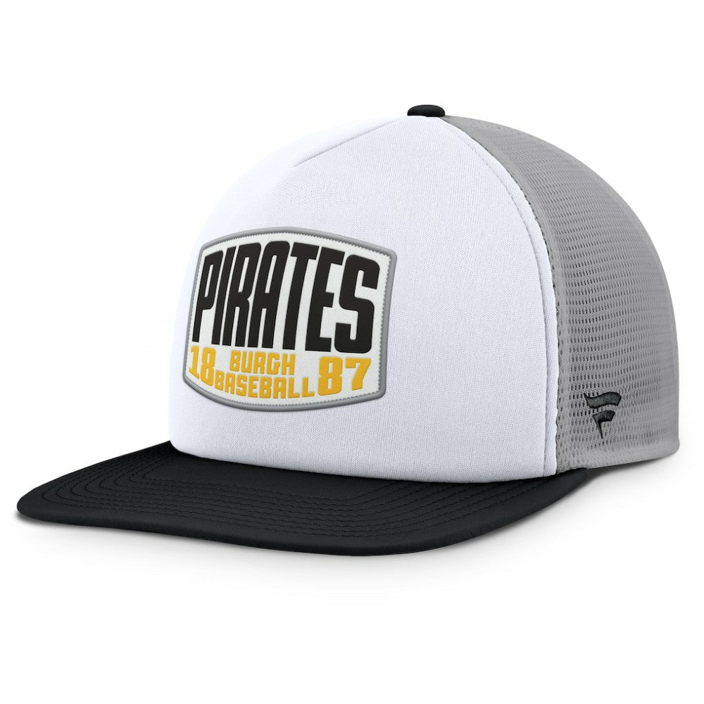 Pittsburgh Pirates Fanatics Cranked Foam Front Patch Trucker Adjustable Hat Outlet