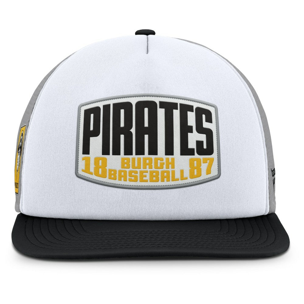 Pittsburgh Pirates Fanatics Cranked Foam Front Patch Trucker Adjustable Hat Outlet