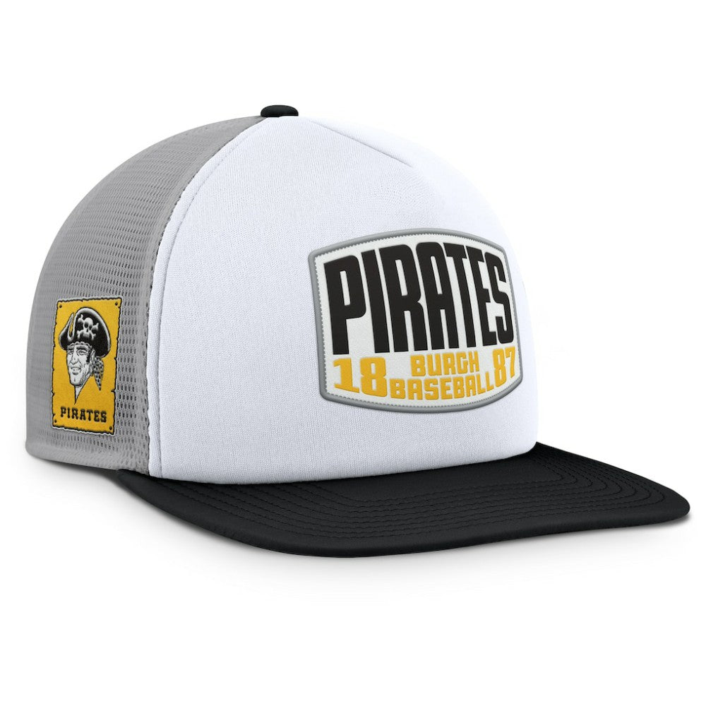 Pittsburgh Pirates Fanatics Cranked Foam Front Patch Trucker Adjustable Hat Outlet