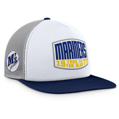 Seattle Mariners Fanatics Cranked Foam Front Patch Trucker Adjustable Hat for sale