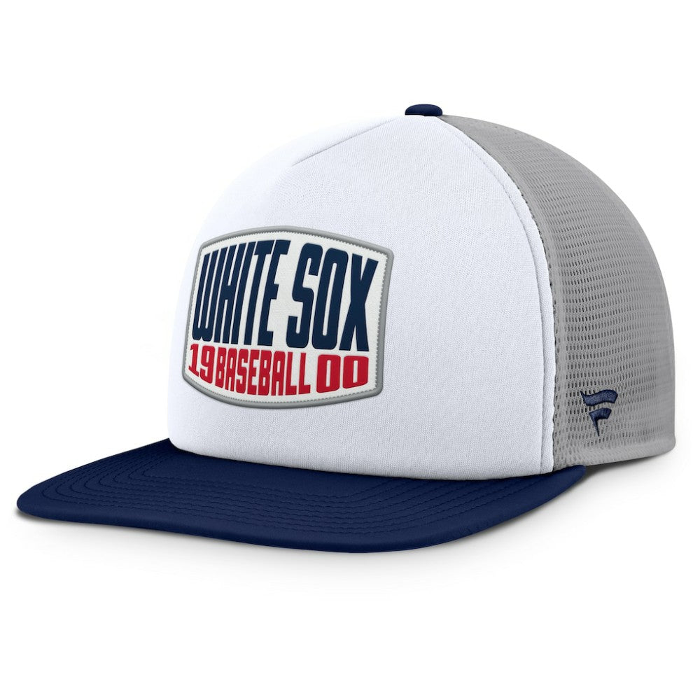 Chicago White Sox Fanatics Cranked Foam Front Patch Trucker Adjustable Hat Near Me
