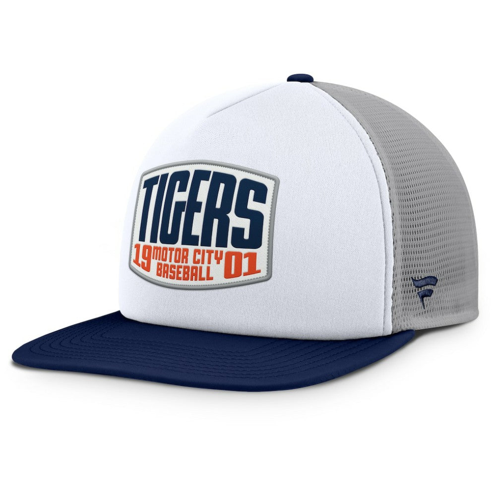 Detroit Tigers Fanatics Cranked Foam Front Patch Trucker Adjustable Hat Online