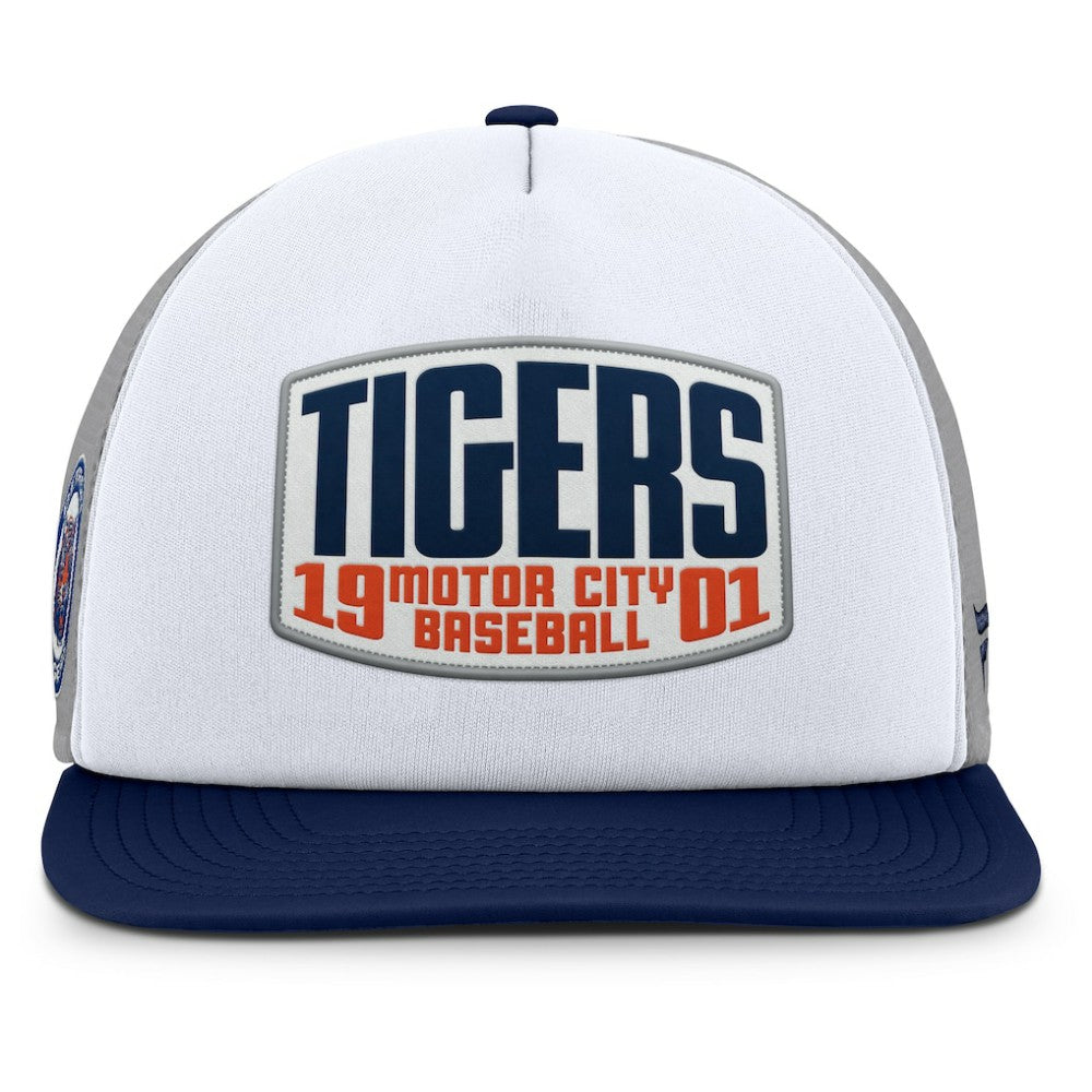 Detroit Tigers Fanatics Cranked Foam Front Patch Trucker Adjustable Hat Online