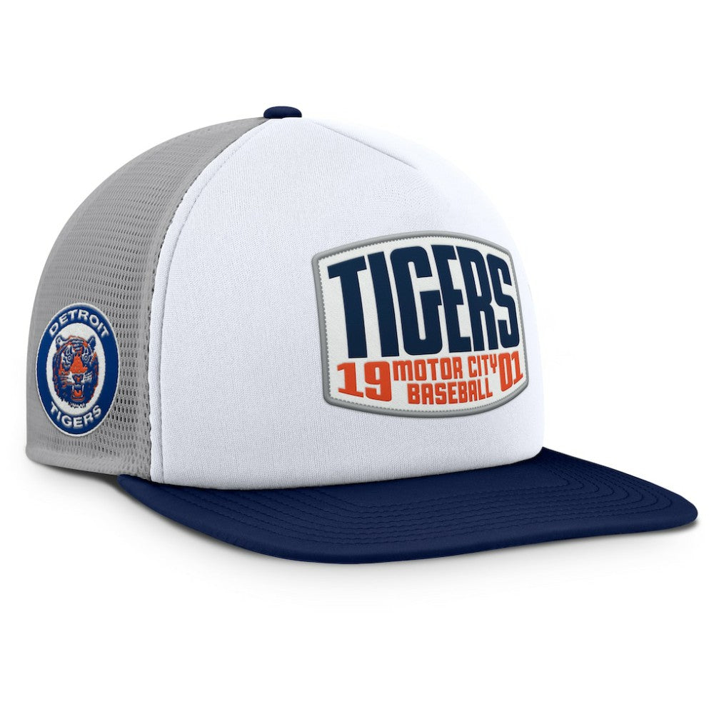 Detroit Tigers Fanatics Cranked Foam Front Patch Trucker Adjustable Hat Online