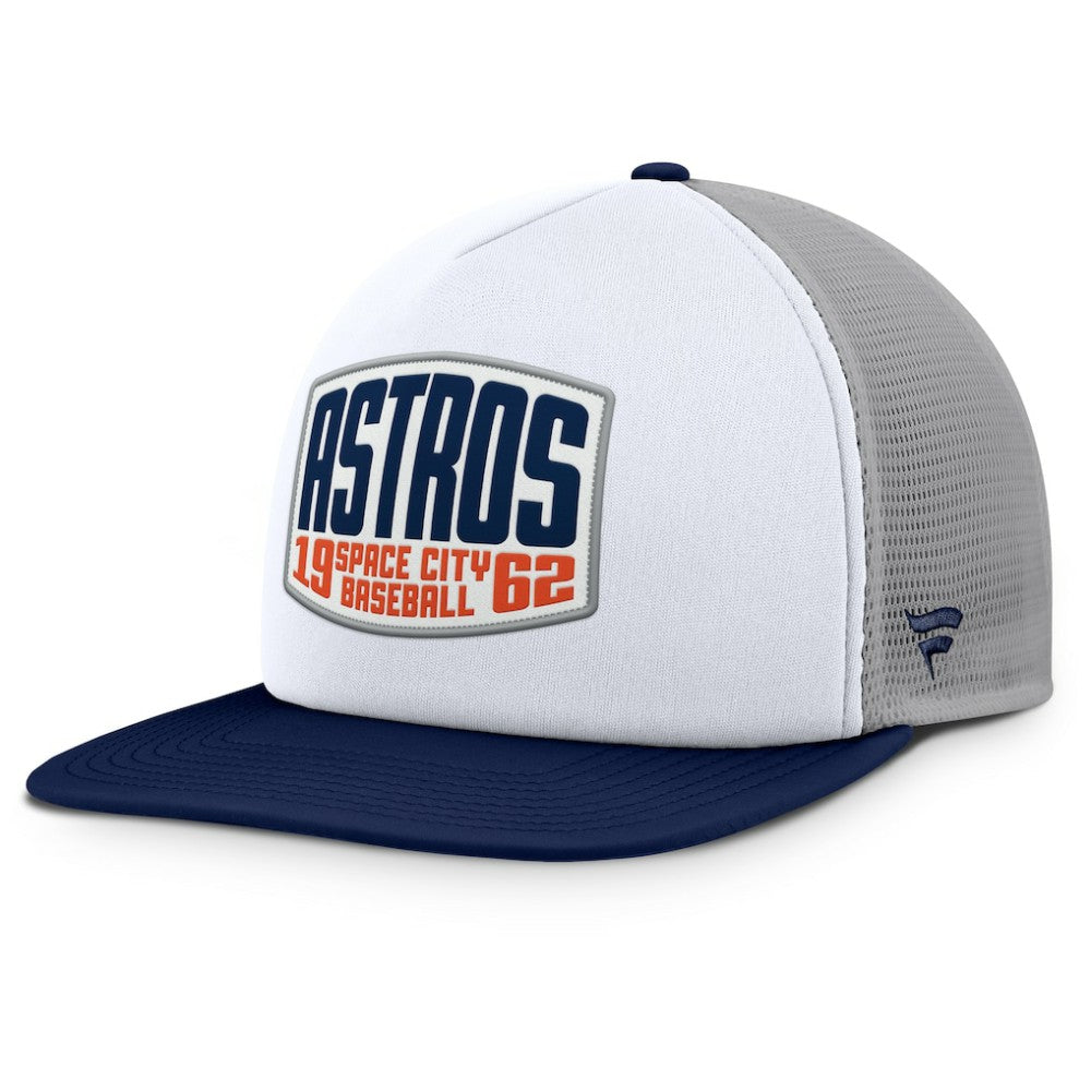 Houston Astros Fanatics Cranked Foam Front Patch Trucker Adjustable Hat for sale