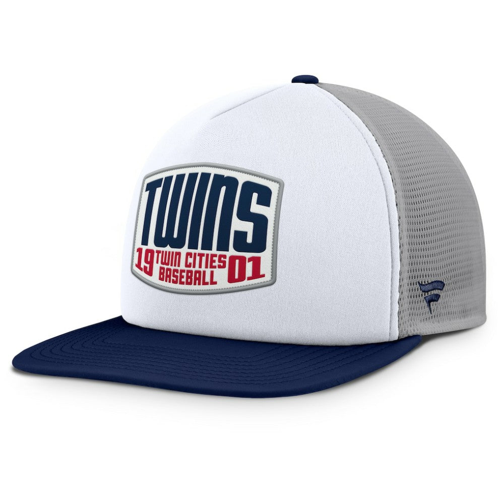 Minnesota Twins Fanatics Cranked Foam Front Patch Trucker Adjustable Hat Sale