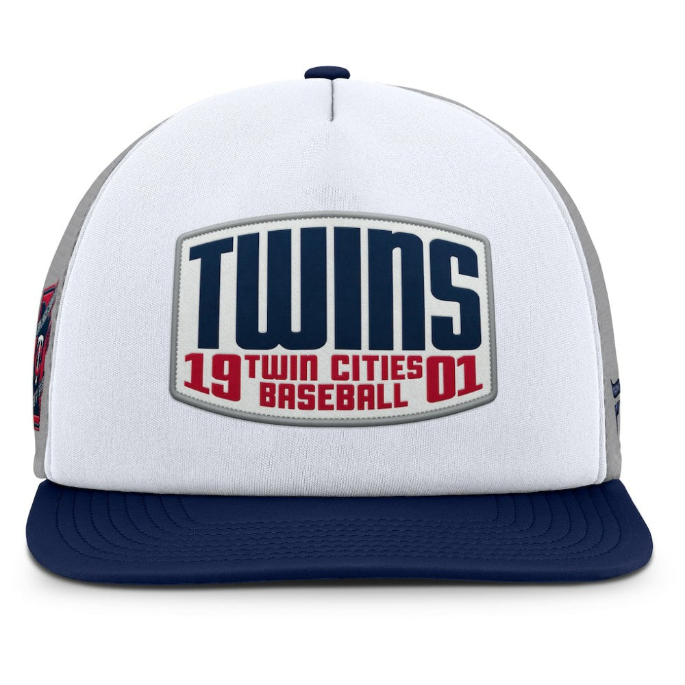 Minnesota Twins Fanatics Cranked Foam Front Patch Trucker Adjustable Hat Sale