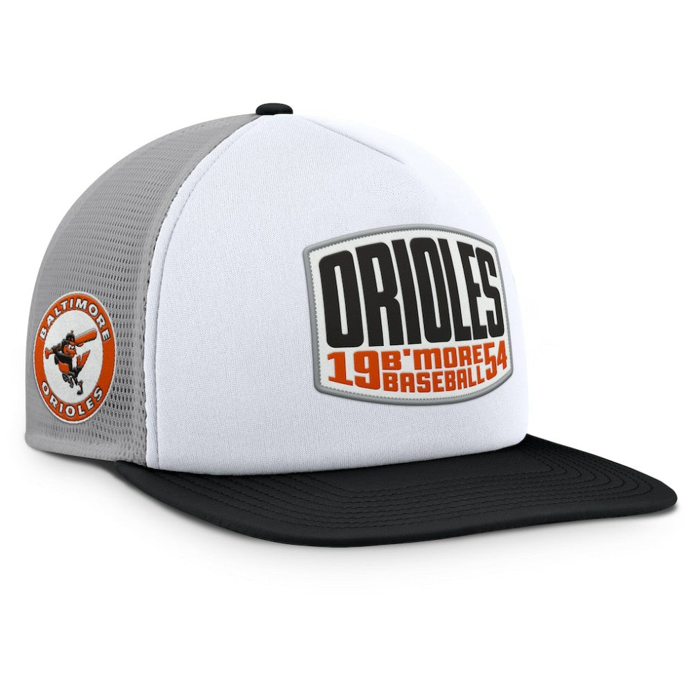 Baltimore Orioles Fanatics Cranked Foam Front Patch Trucker Adjustable Hat Discount