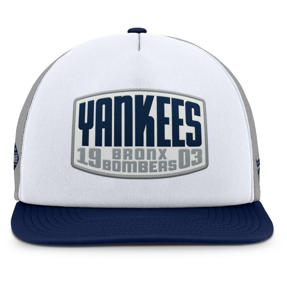 New York Yankees Fanatics Cranked Foam Front Patch Trucker Adjustable Hat Outlet
