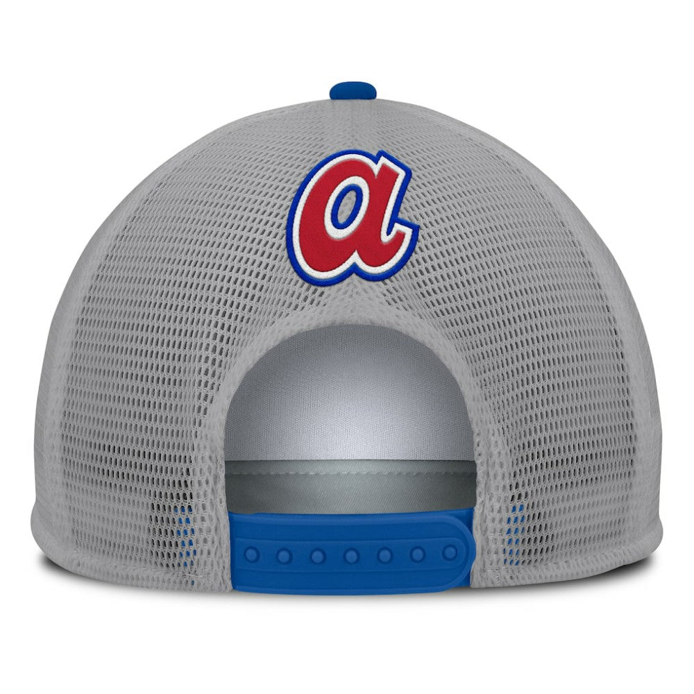 Atlanta Braves Fanatics Cranked Foam Front Patch Trucker Adjustable Hat Discount