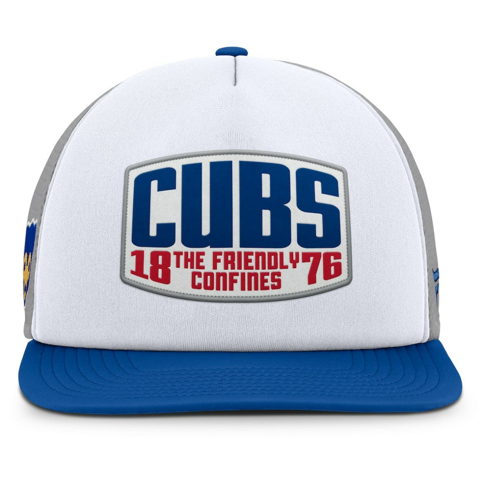 Chicago Cubs Fanatics Cranked Foam Front Patch Trucker Adjustable Hat Sale