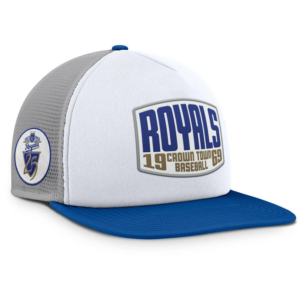 Kansas City Royals Fanatics Cranked Foam Front Patch Trucker Adjustable Hat Sale
