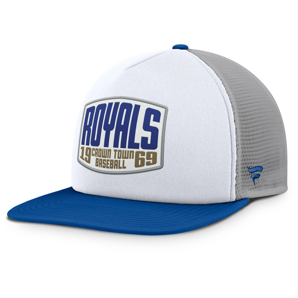Kansas City Royals Fanatics Cranked Foam Front Patch Trucker Adjustable Hat Sale